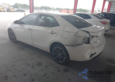 2016 Toyota Corolla S Plus from USA, damaged, VIN 5YFBURHE5GP386268